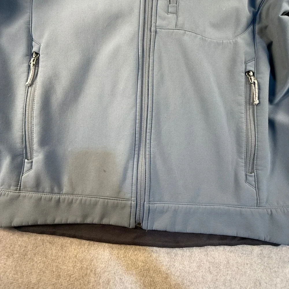 The North Face Apex Bionic Softshell Jacket Mens Medium Blue Navy Full Zip